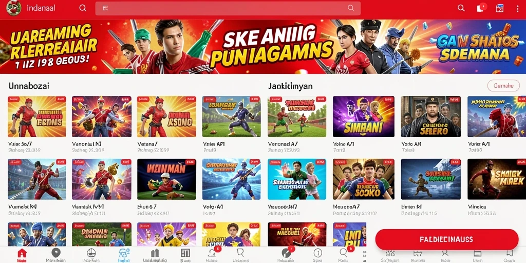 Situs awal dengan antarmuka yang ramah pengguna.