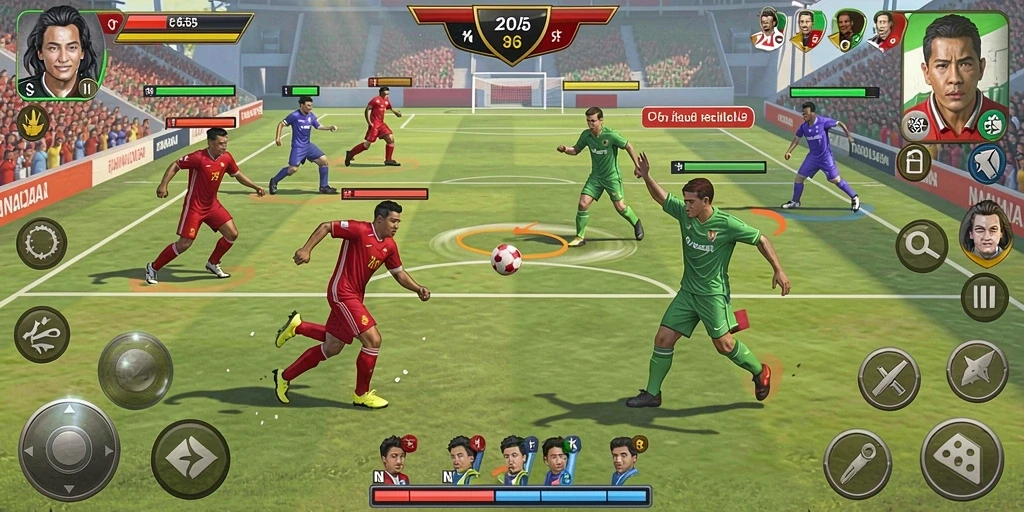 Tampilan grafis yang menakjubkan dalam permainan.