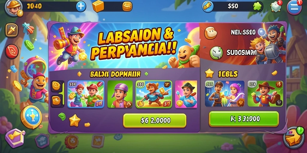 Tampilan awal yang menarik dan interaktif.