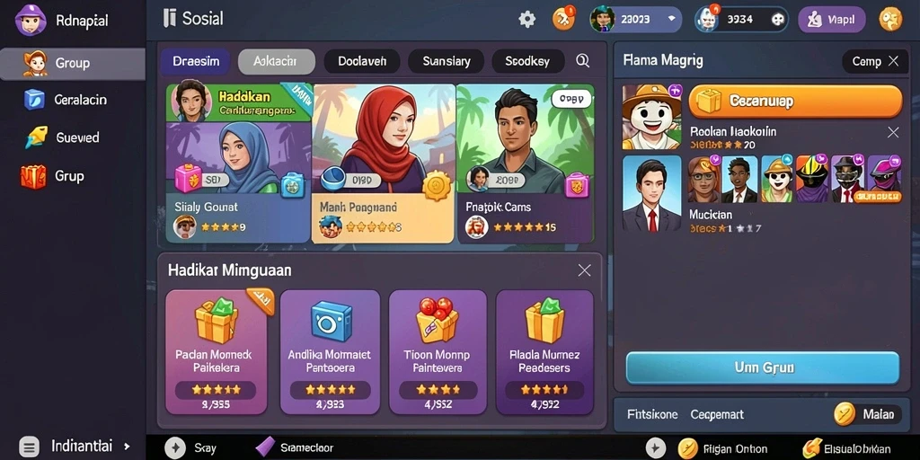 Tampilan level pertama yang menakjubkan.