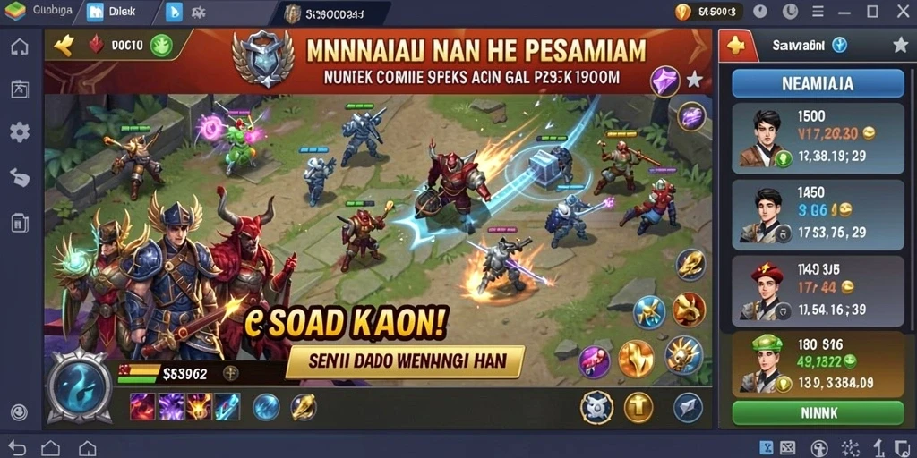 Tangkapan layar menampilkan petualangan seru dalam LATOTO.