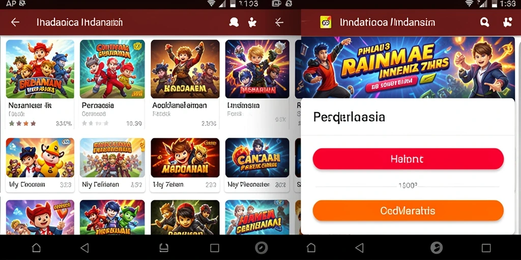 Tampilan utama game RR777 dengan menu interaktif.