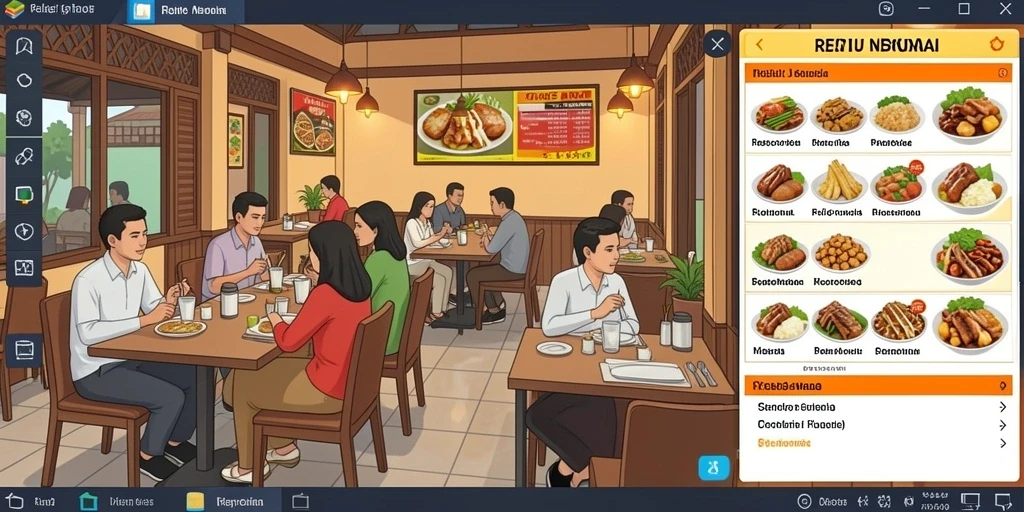 Tangkapan layar menunjukkan karakter utama dalam misi menarik.