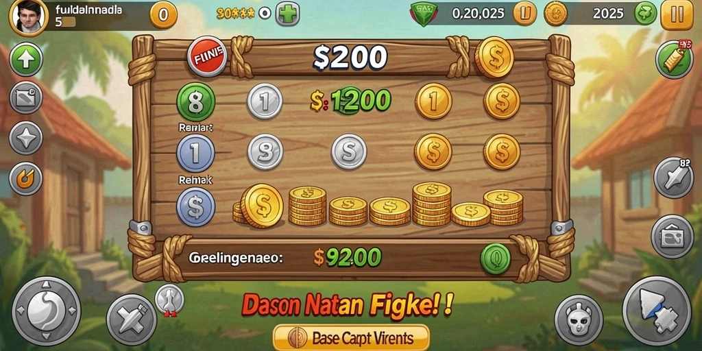 Screenshot menunjukkan karakter utama dalam misi petualangan.